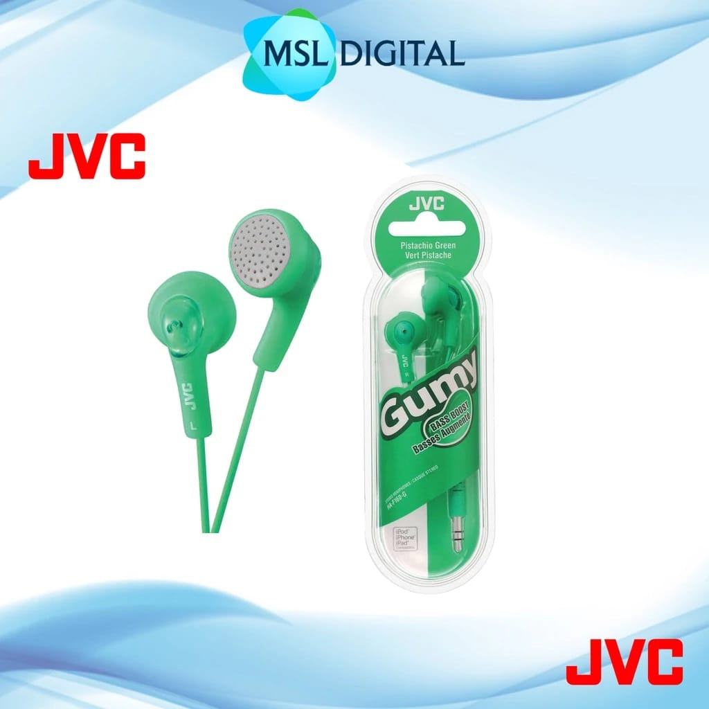 Original JVC Gumy & Marshmallow Earbuds | No Mic | Deep Bass | Soft Fit | Tangle-Free | Used/Open Box