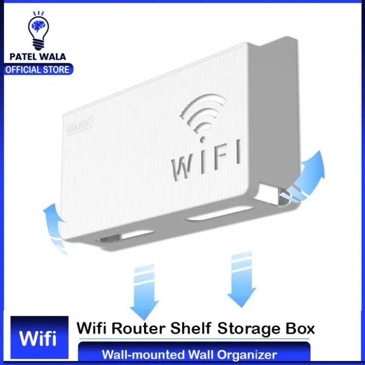Wall-Mounted WiFi Router Box - Organize Wires (Black/White/Gray)