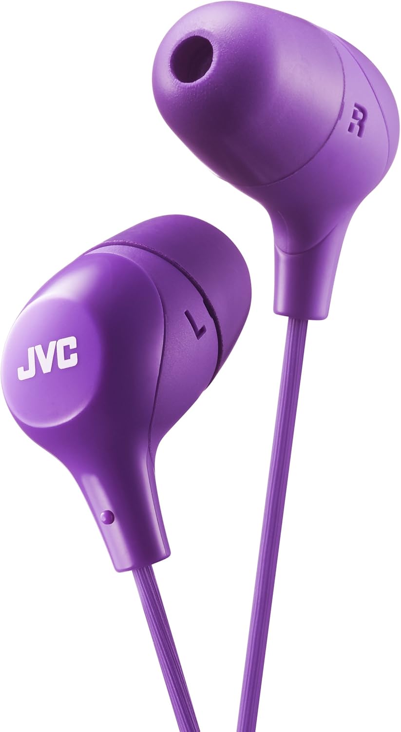 Original JVC Gumy & Marshmallow Earbuds | No Mic | Deep Bass | Soft Fit | Tangle-Free | Used/Open Box